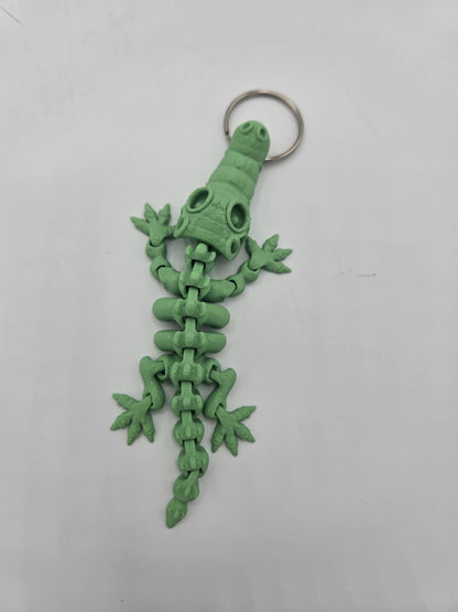 Mini Skeleton Alligator/Crocodile Flexi Keychain or Regular Flexi |3D Print