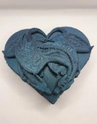 Heart-Shaped Dragon Jewelry/Trinket Box – Adult & Baby or Pair of Lovers | 3D Print