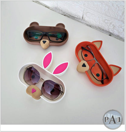 Adorable Animal Glasses Holder | Bunny, Fox, Bear, Chicken, Pig, Cow | 3D Printed Eyewear Holder