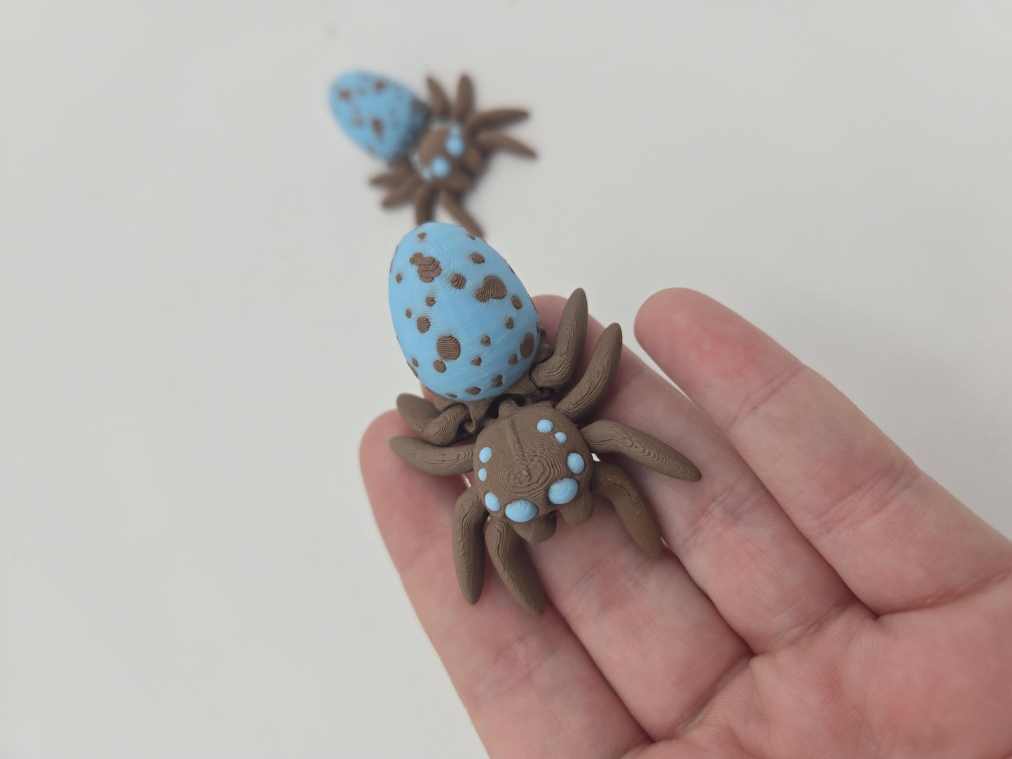 Robin Egg Spotted Egg Spider Flexi 3D Print