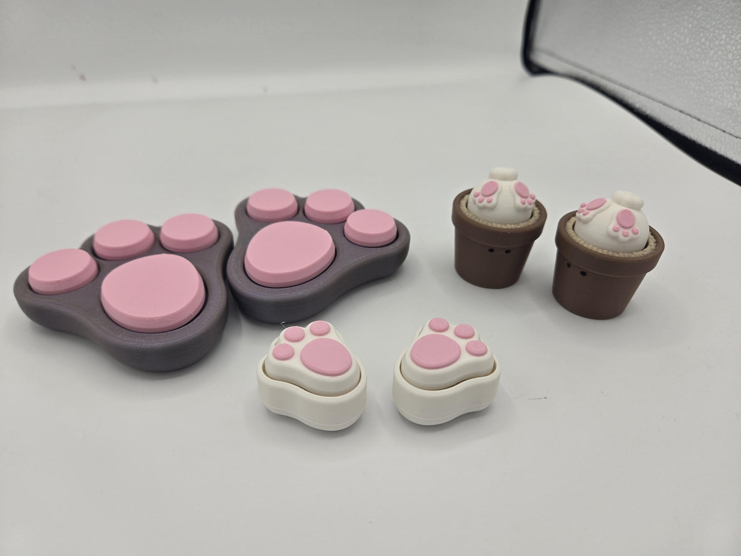 Spring Bunny Easter-Themed Mechanical Key Fidget Clickers | 3D Print