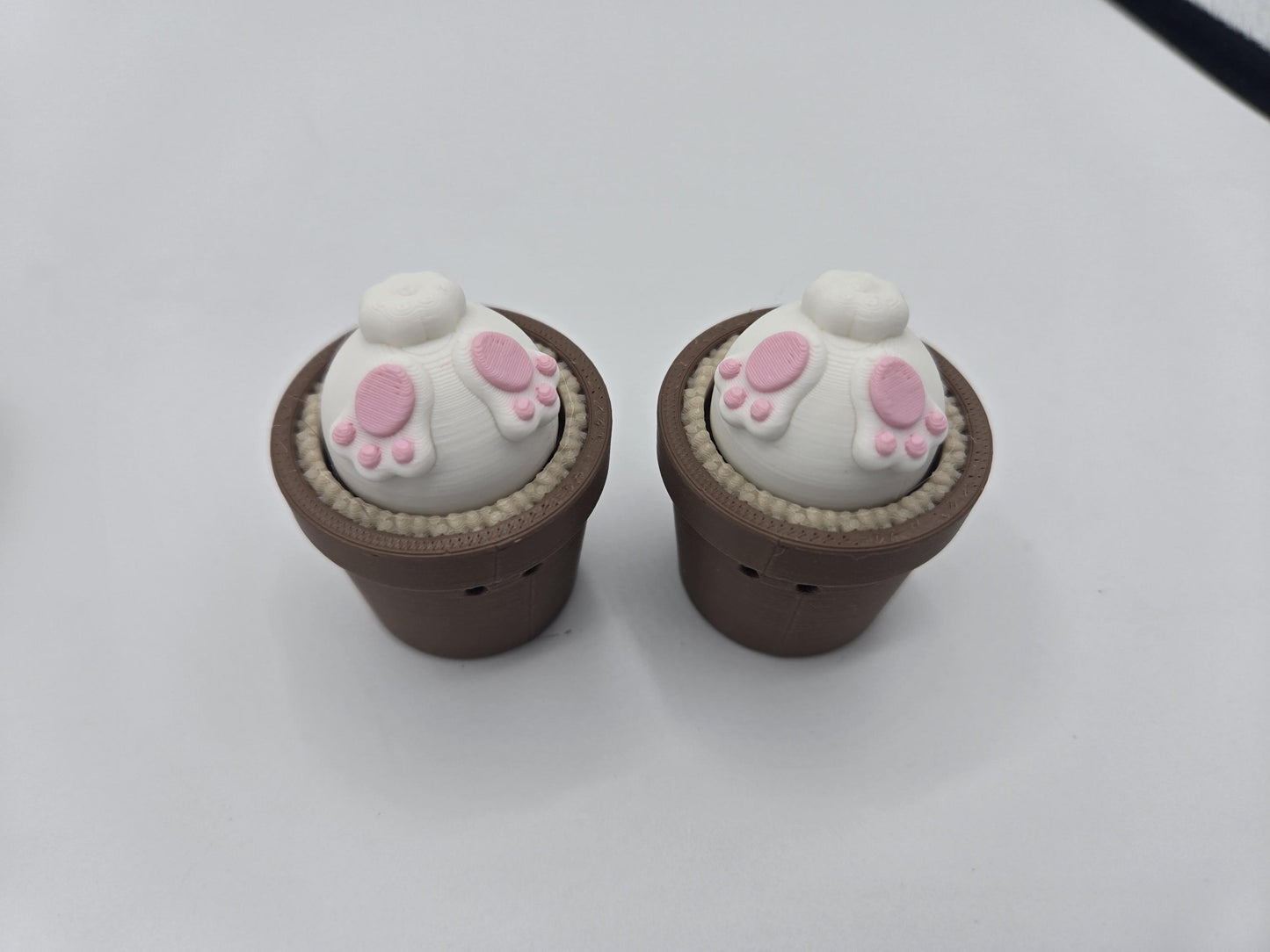 Spring Bunny Easter-Themed Mechanical Key Fidget Clickers | 3D Print
