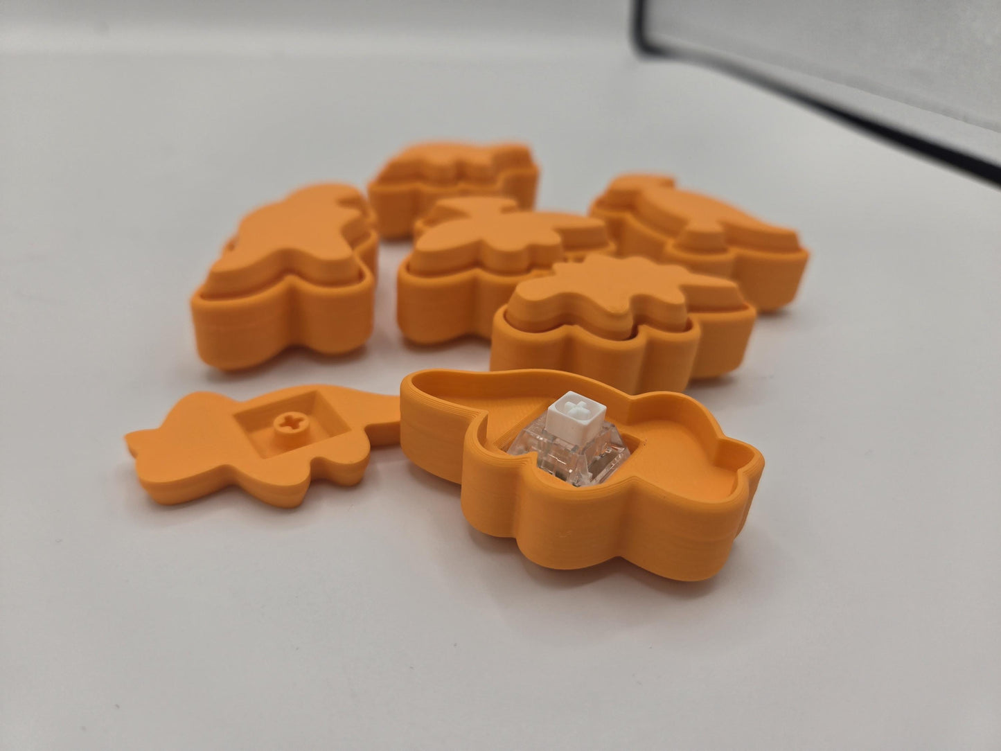 Dino Chicken Nuggies Mechanical Clicker 3D Print