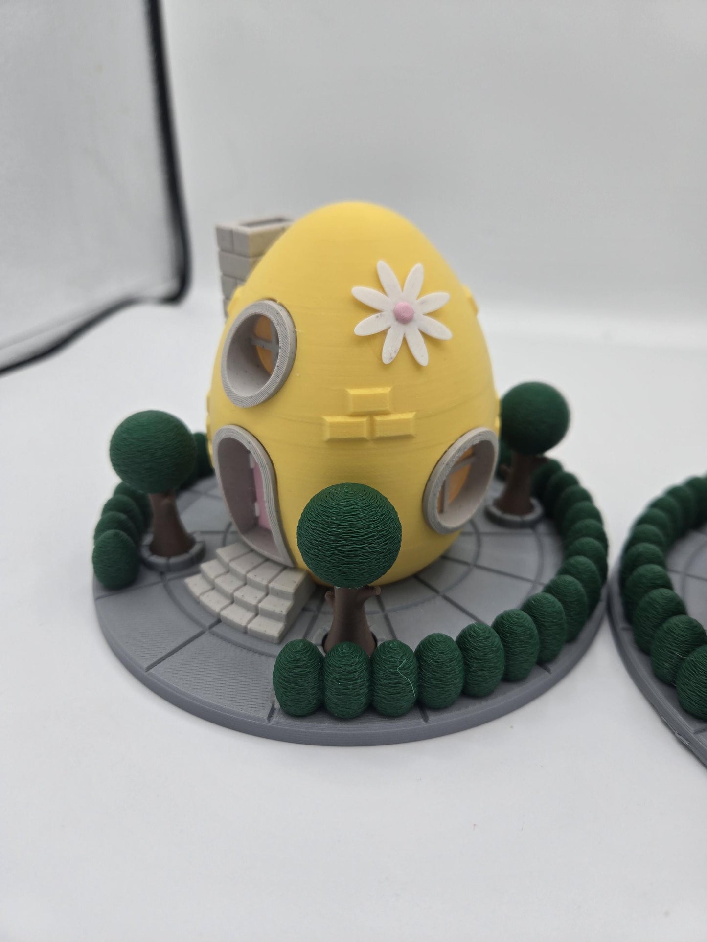 Easter Egg Fairy House Decor with LED Tealight – 3D Printed Spring Home Accent