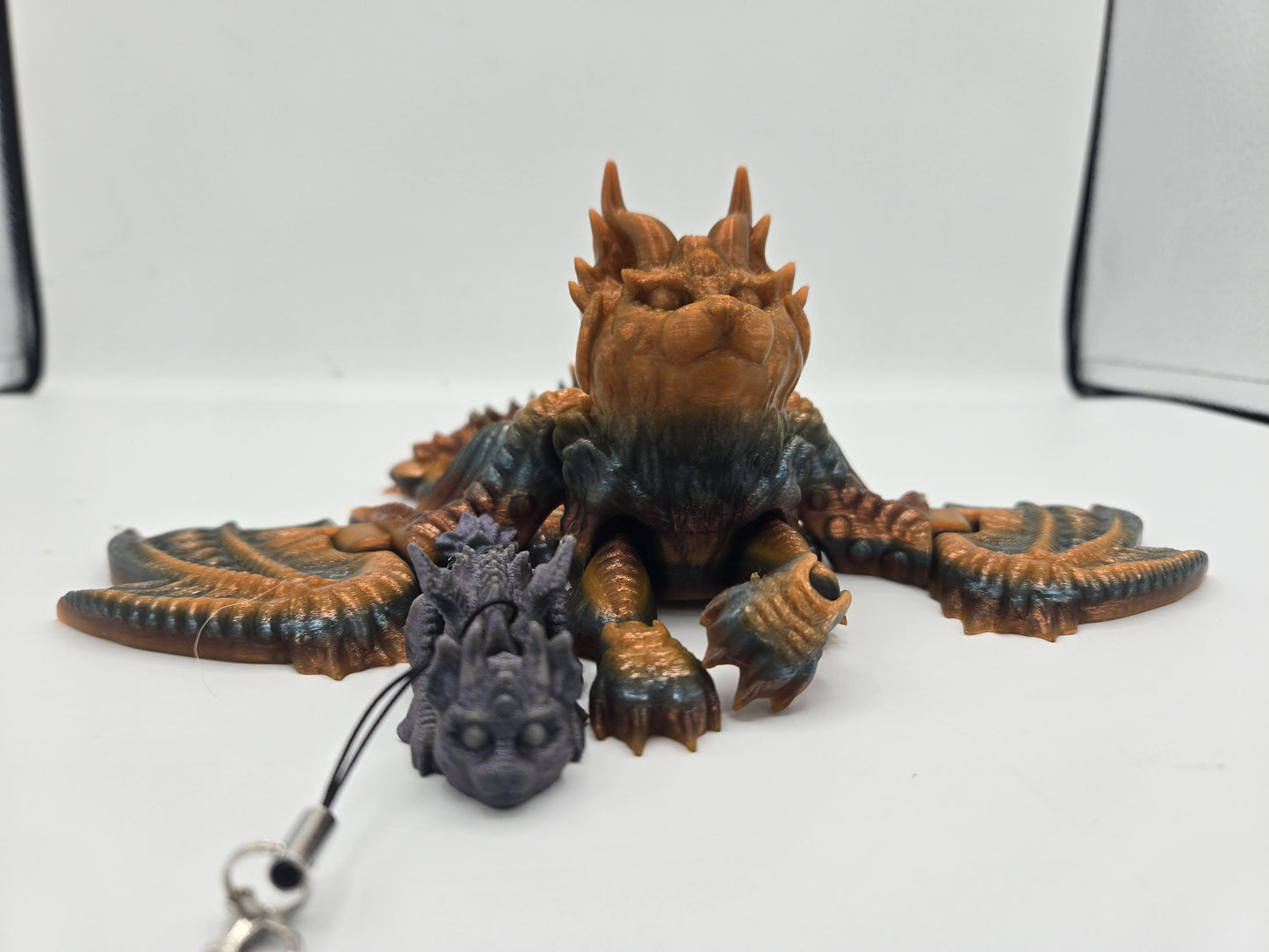 Cat Dragon Fantasy Feline Flexi | Baby, Baby Keychains or Full-Size Available | 3D Print