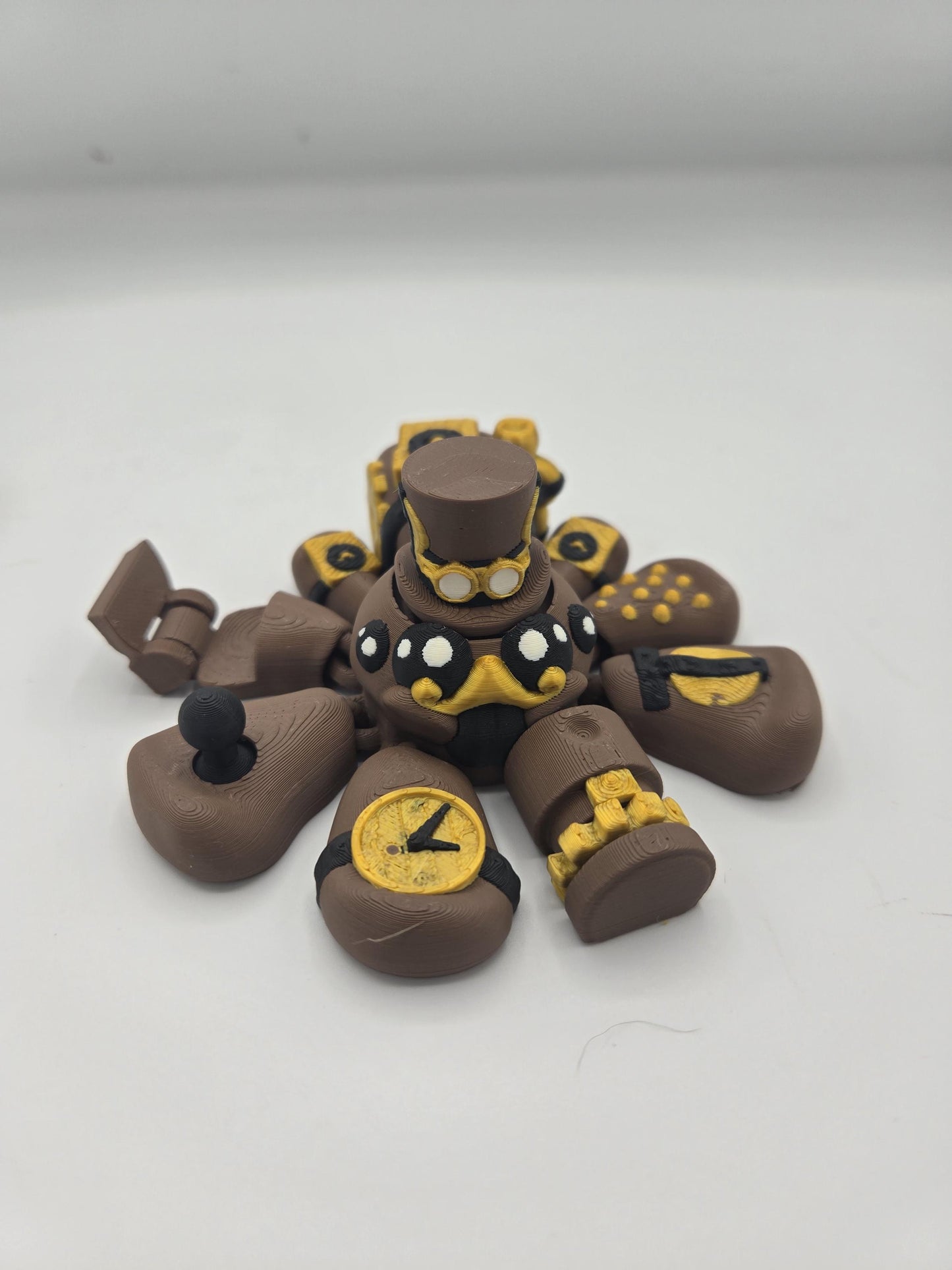 Steampunk Style Fidgets | Multifidget Spider, Gear Clicker, or Spinner | 3D Printed Mechanical Toy