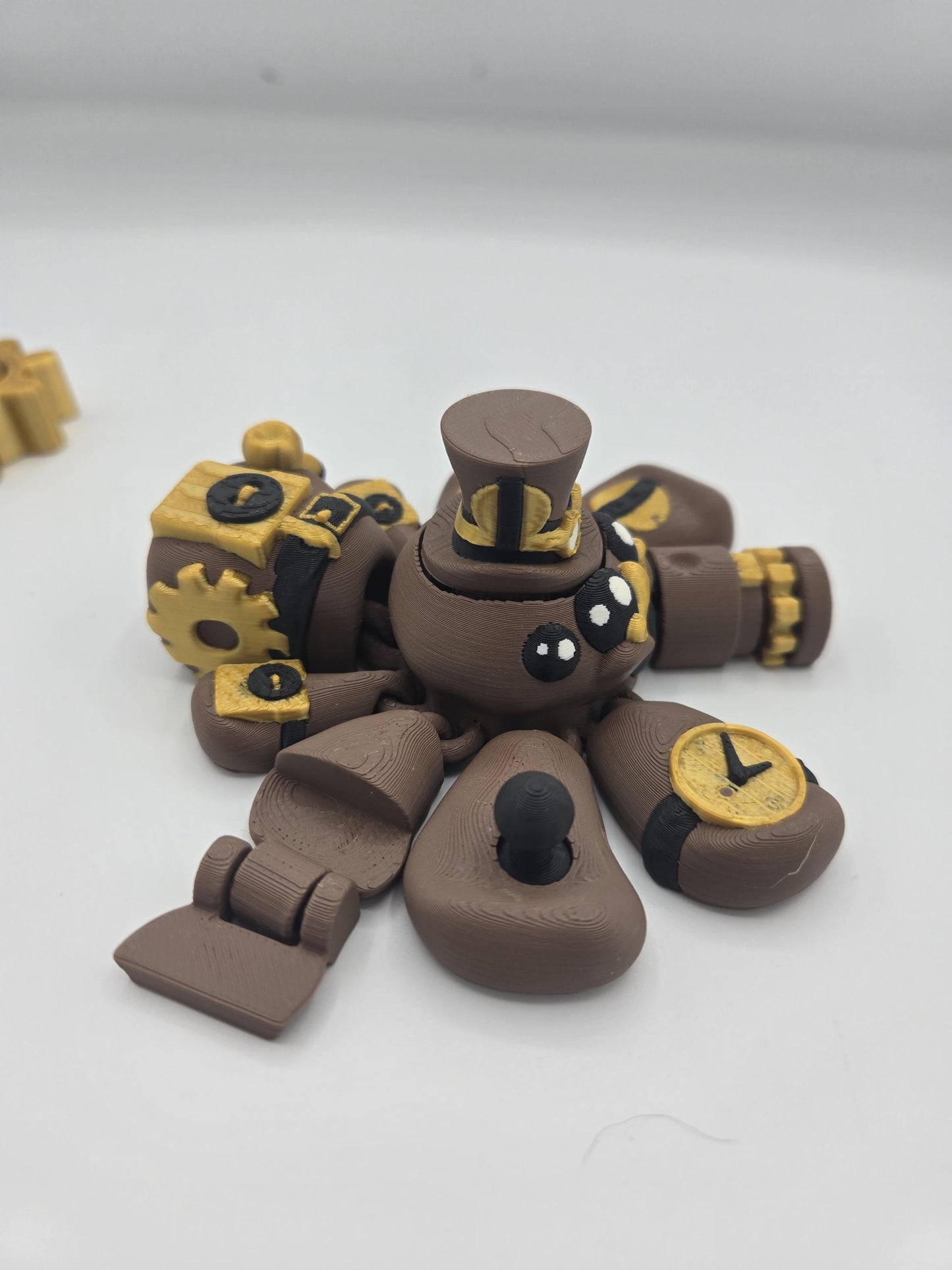 Steampunk Style Fidgets | Multifidget Spider, Gear Clicker, or Spinner | 3D Printed Mechanical Toy