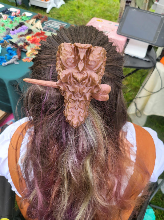 Dragon or Wolf Skull Hair Pin | 3D Print