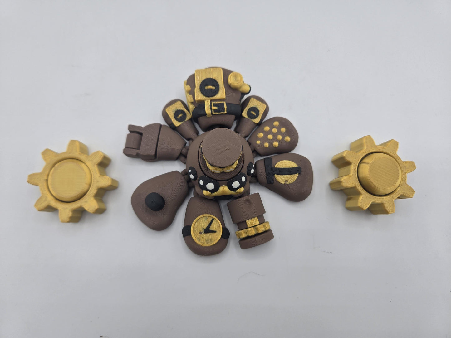 Steampunk Style Fidgets | Multifidget Spider, Gear Clicker, or Spinner | 3D Printed Mechanical Toy