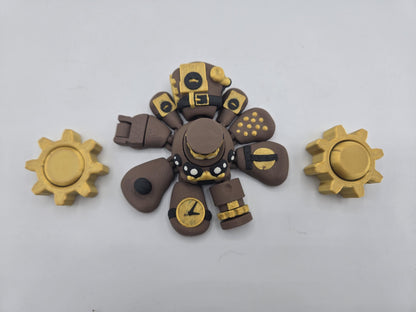 Steampunk Style Fidgets | Multifidget Spider, Gear Clicker, or Spinner | 3D Printed Mechanical Toy