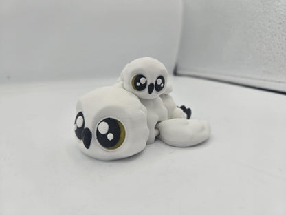 Snowy Owl (Two Sizes Available) Articulated 3D Print