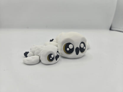 Snowy Owl (Two Sizes Available) Articulated 3D Print