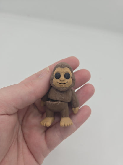 Tiny Cute Bigfoot Articulated 3D Print