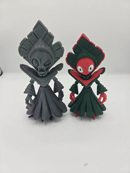 Flatwoods Monster Cryptid Inspired Flexi (with Two Faces!) - 3D Print