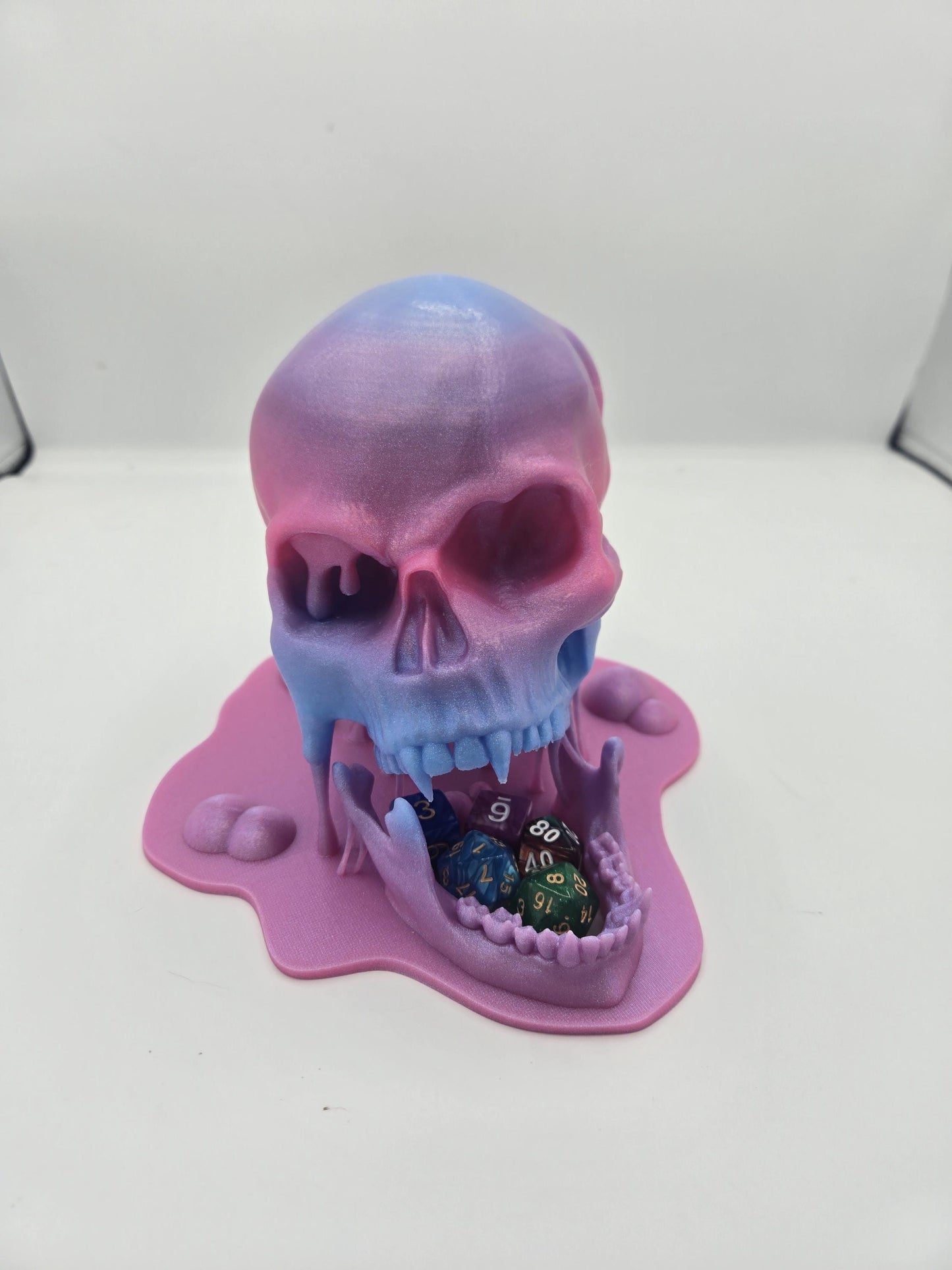 Vampire Skull "Oozing" Dice Tower 3D Print
