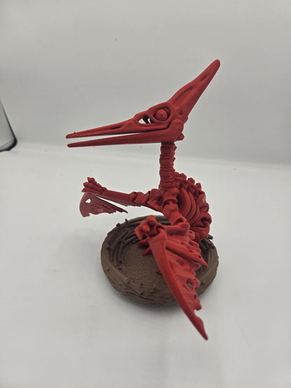 Pterodactyl Skeleton Flexi with Optional Nest 3D Print