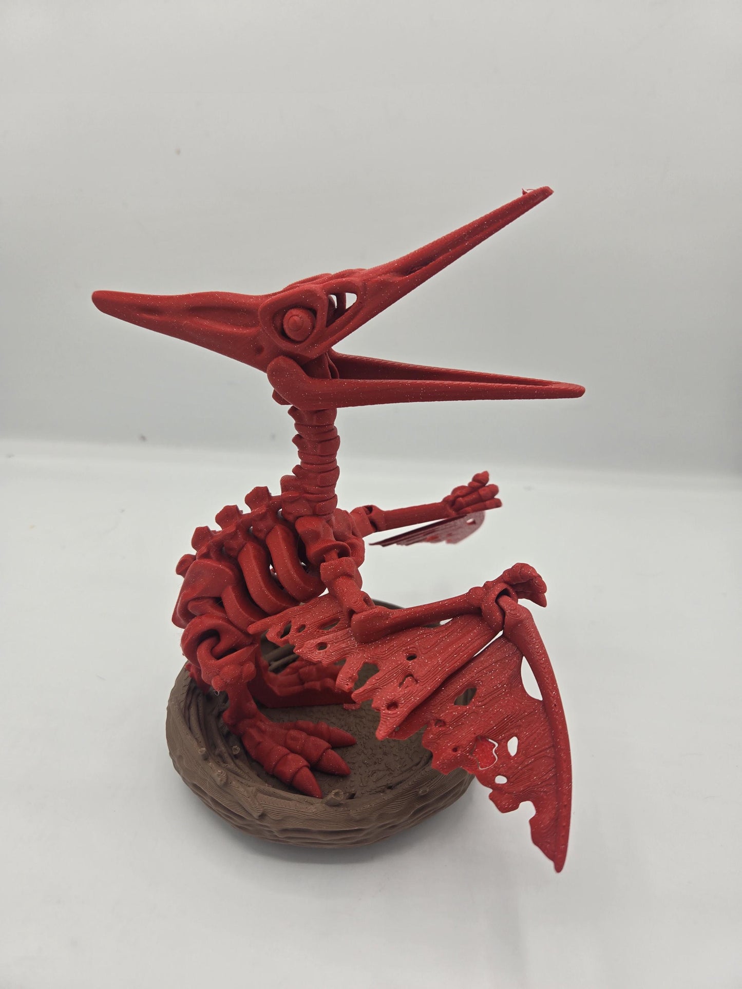 Pterodactyl Skeleton Flexi with Optional Nest 3D Print
