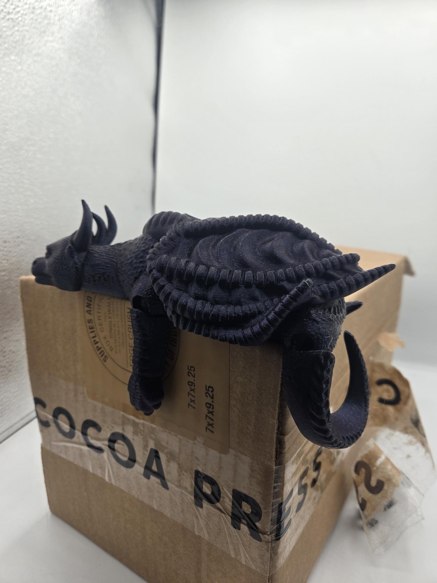 Sleepy Dragon Shelf Buddy Fantasy Home Decor 3D Print