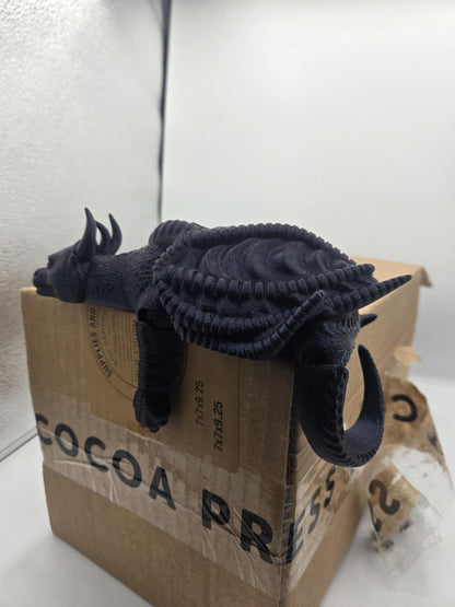 Sleepy Dragon Shelf Buddy Fantasy Home Decor 3D Print
