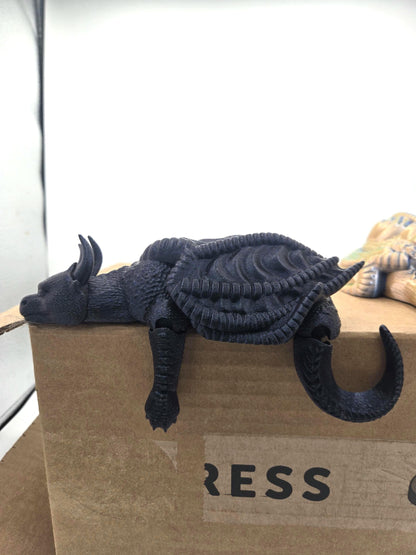 Sleepy Dragon Shelf Buddy Fantasy Home Decor 3D Print