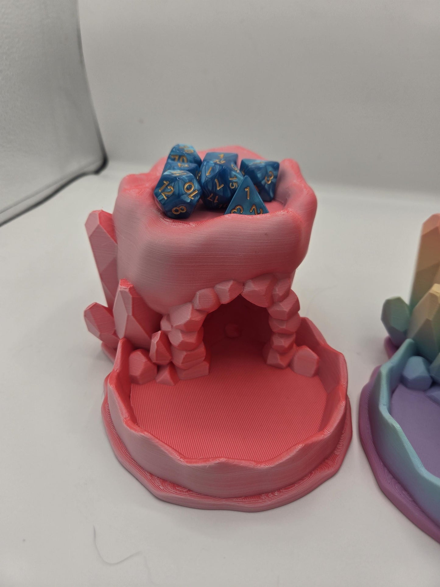 Jeweled Rabbit Dice Tower and/or Dice Display TTRPG 3D Print