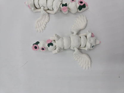 Tiny Baby Flower Adorned Fae Fox Flexi 3D Print