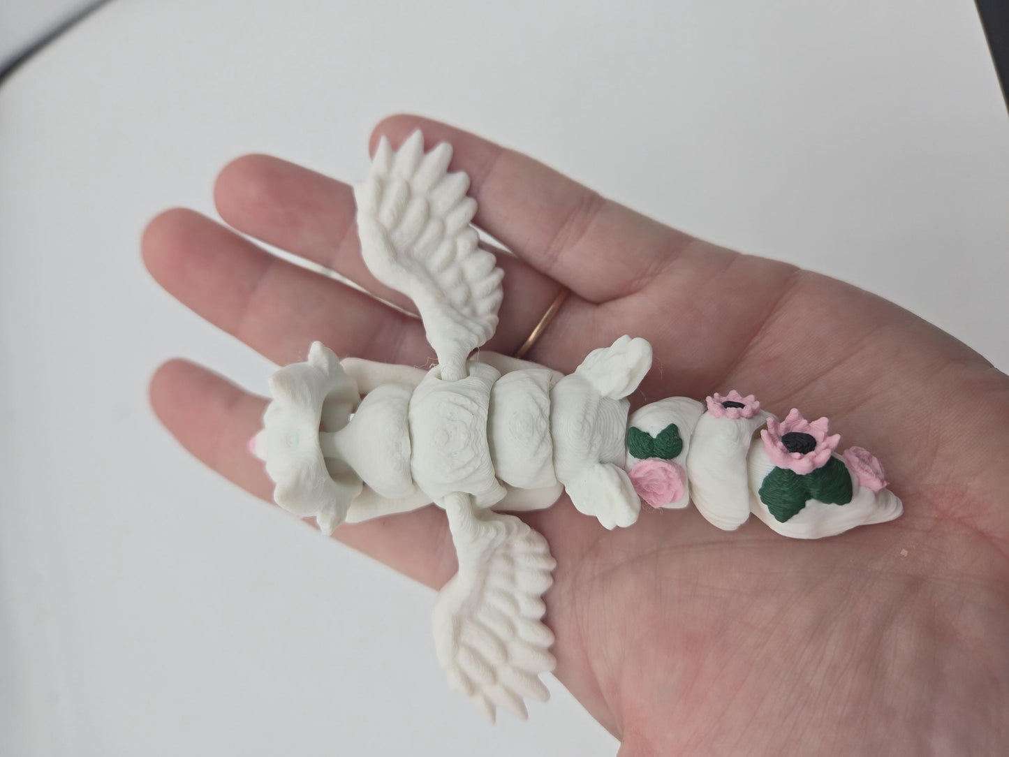 Tiny Baby Flower Adorned Fae Fox Flexi 3D Print