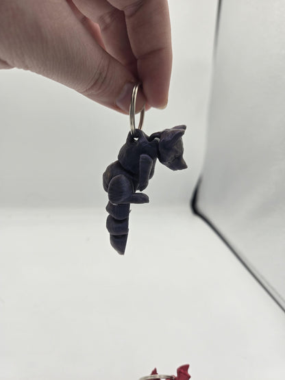 Baby Scruffed Fox or Dragon Keychain 3D Print