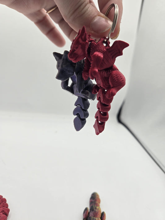 Baby Scruffed Fox or Dragon Keychain 3D Print