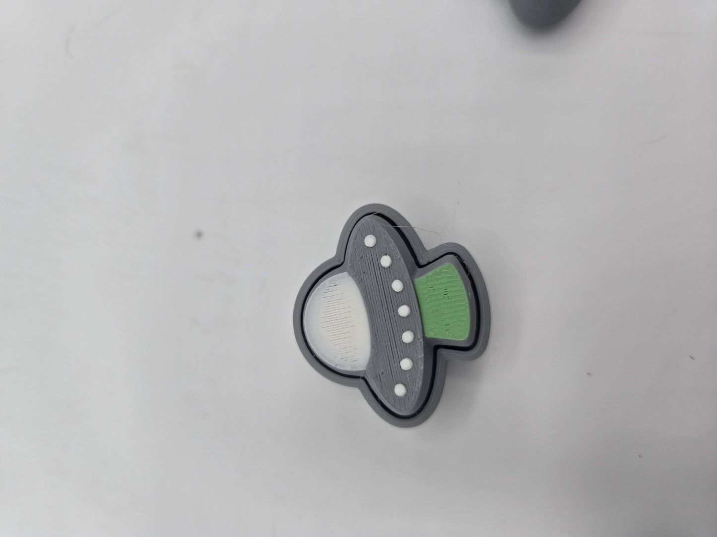 Cute Space Inspired Mechanical Key Clickers Alien UFO or Rocketship Varieties | 3D Print