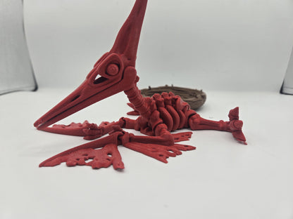 Pterodactyl Skeleton Flexi with Optional Nest 3D Print