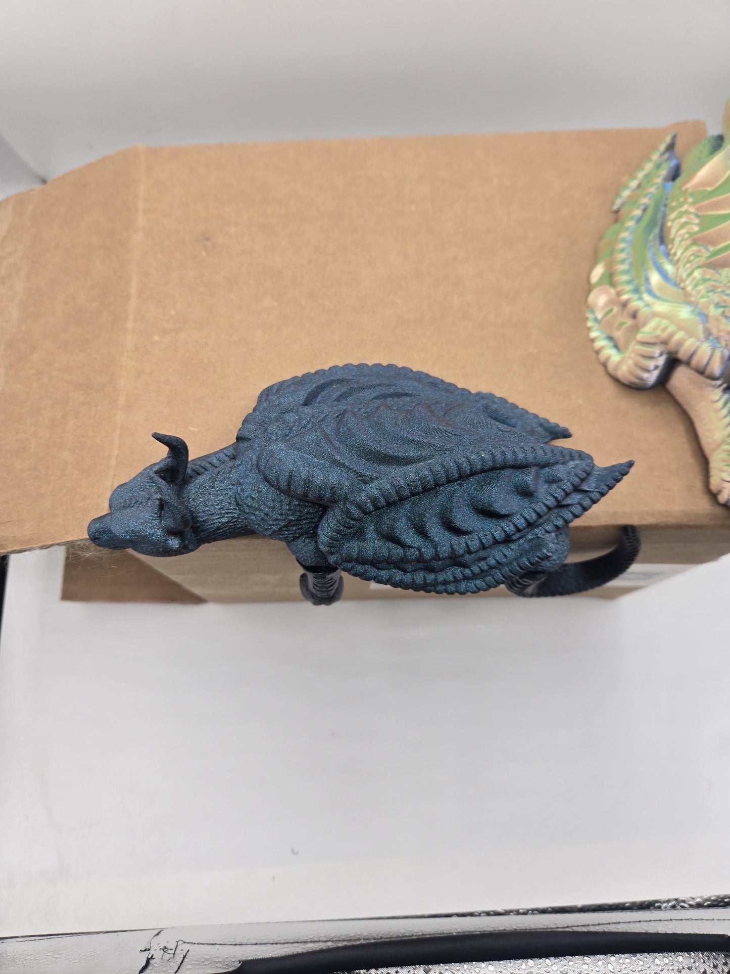 Sleepy Dragon Shelf Buddy Fantasy Home Decor 3D Print