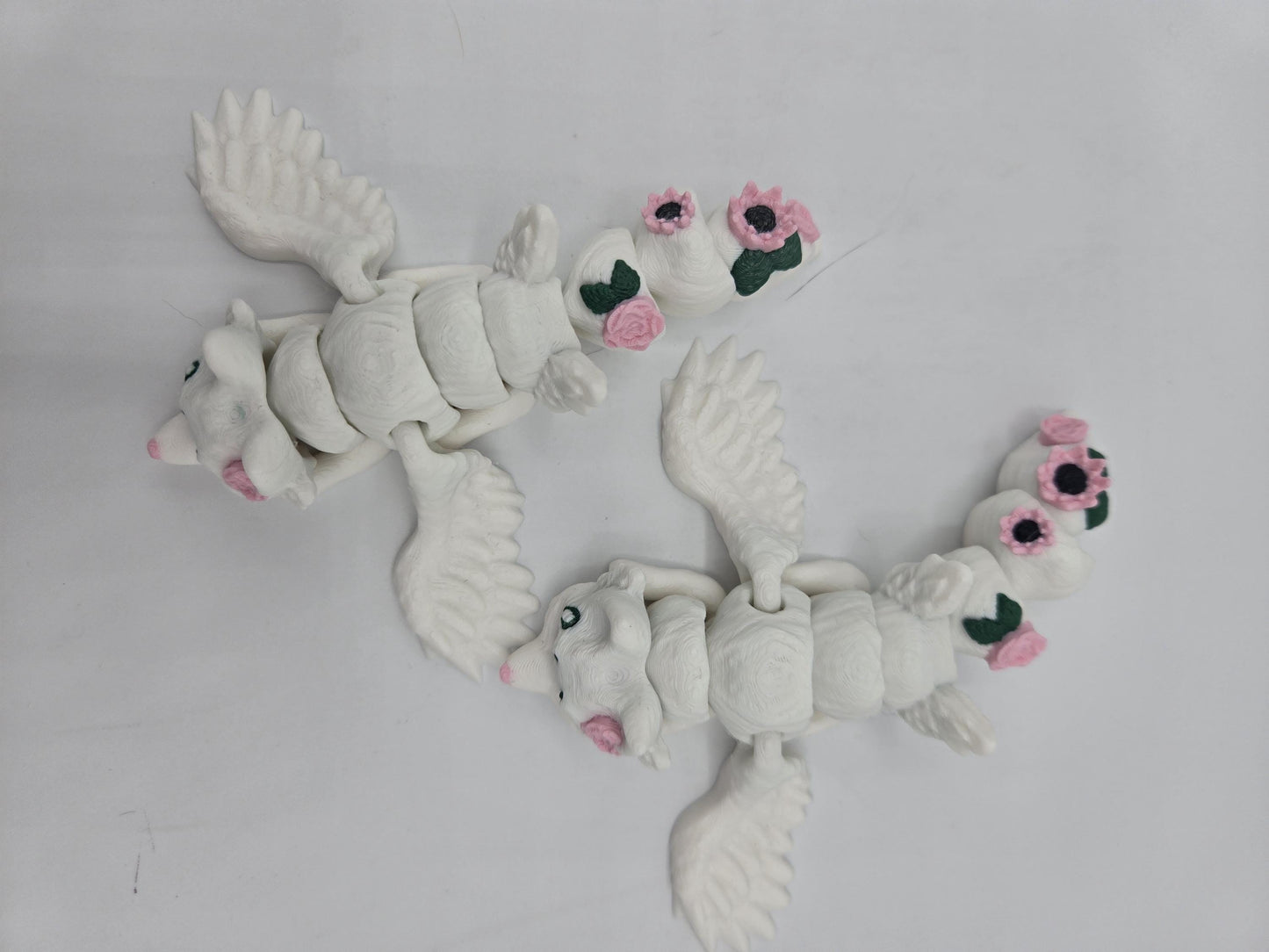 Tiny Baby Flower Adorned Fae Fox Flexi 3D Print