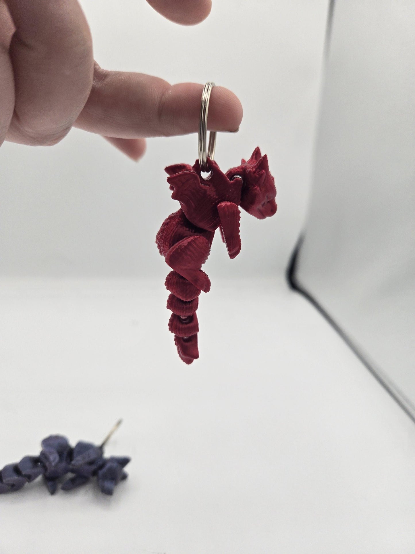 Baby Scruffed Fox or Dragon Keychain 3D Print