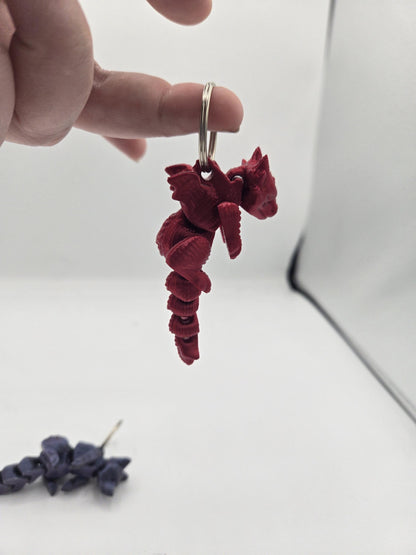 Baby Scruffed Fox or Dragon Keychain 3D Print