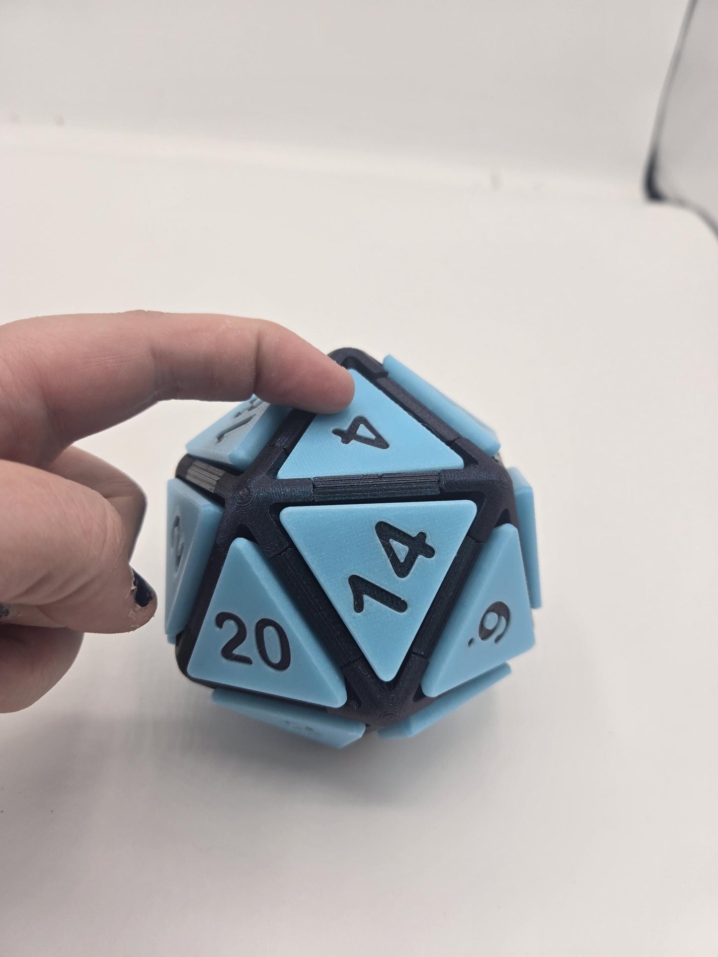 DnD Inspired Mechanical Key Fidget Clicker | D20, D12 and D10 Available | 3D Print