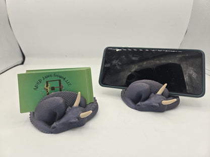 Sleeping Dragon Business Card or (landscape) Phone Holder | 3D Print