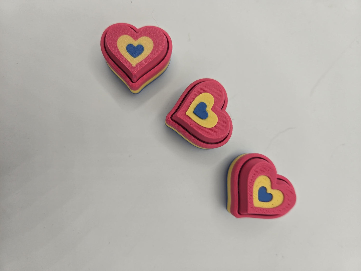 Pride Flag or Heart Mechanical Key Clickers | 3D Printed (More Flags to Come!)