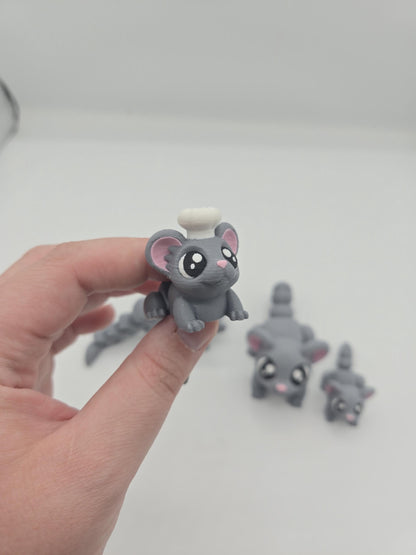 Adorable Chef Mouse with Chef Hat (or Regular Cute Mouse) | 3D Print