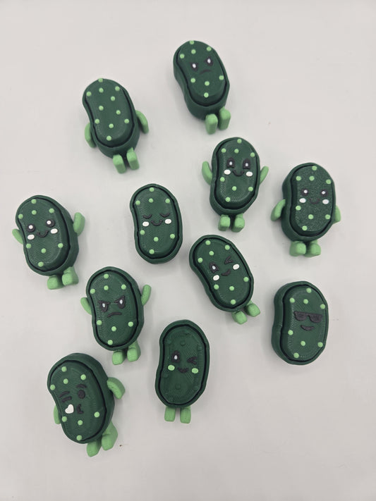 Silly Pickle Mechanical Key Fidget Clickers | 3D Printed
