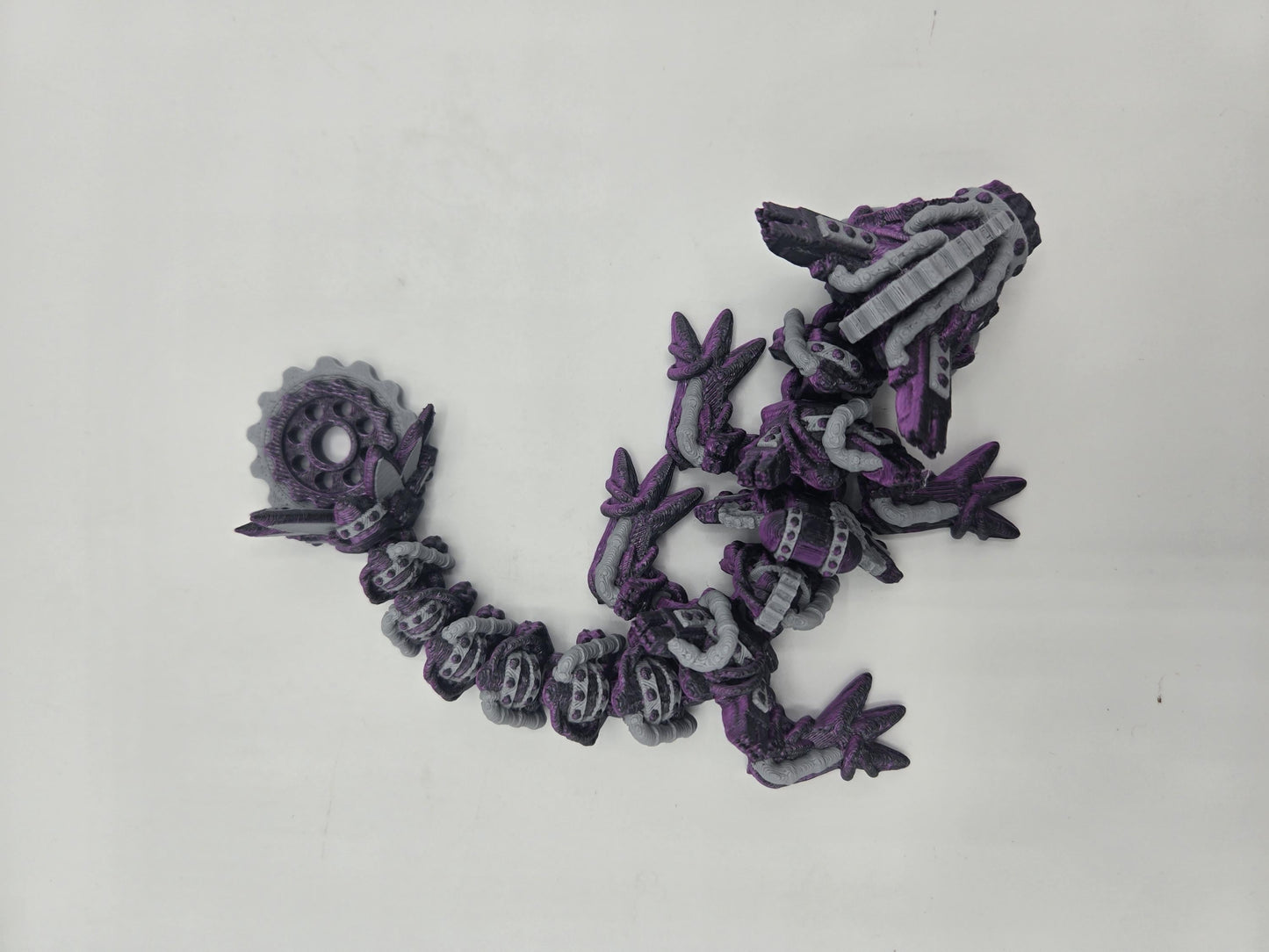 Baby Steampunk Dragon | Single or Multicolor | Articulated 3D Print