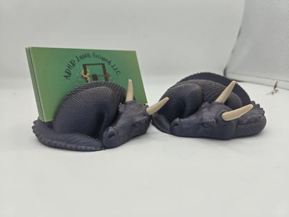 Sleeping Dragon Business Card or (landscape) Phone Holder | 3D Print