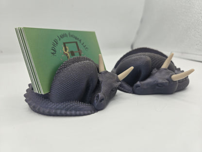 Sleeping Dragon Business Card or (landscape) Phone Holder | 3D Print