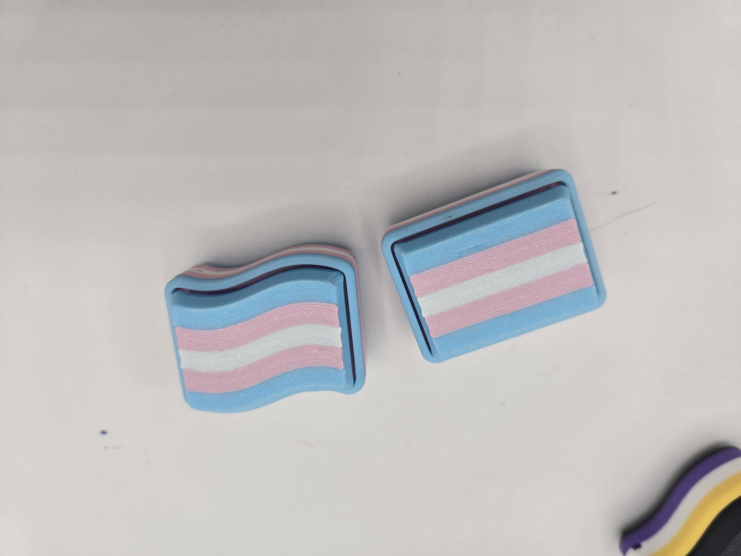 Pride Flag or Heart Mechanical Key Clickers | 3D Printed (More Flags to Come!)