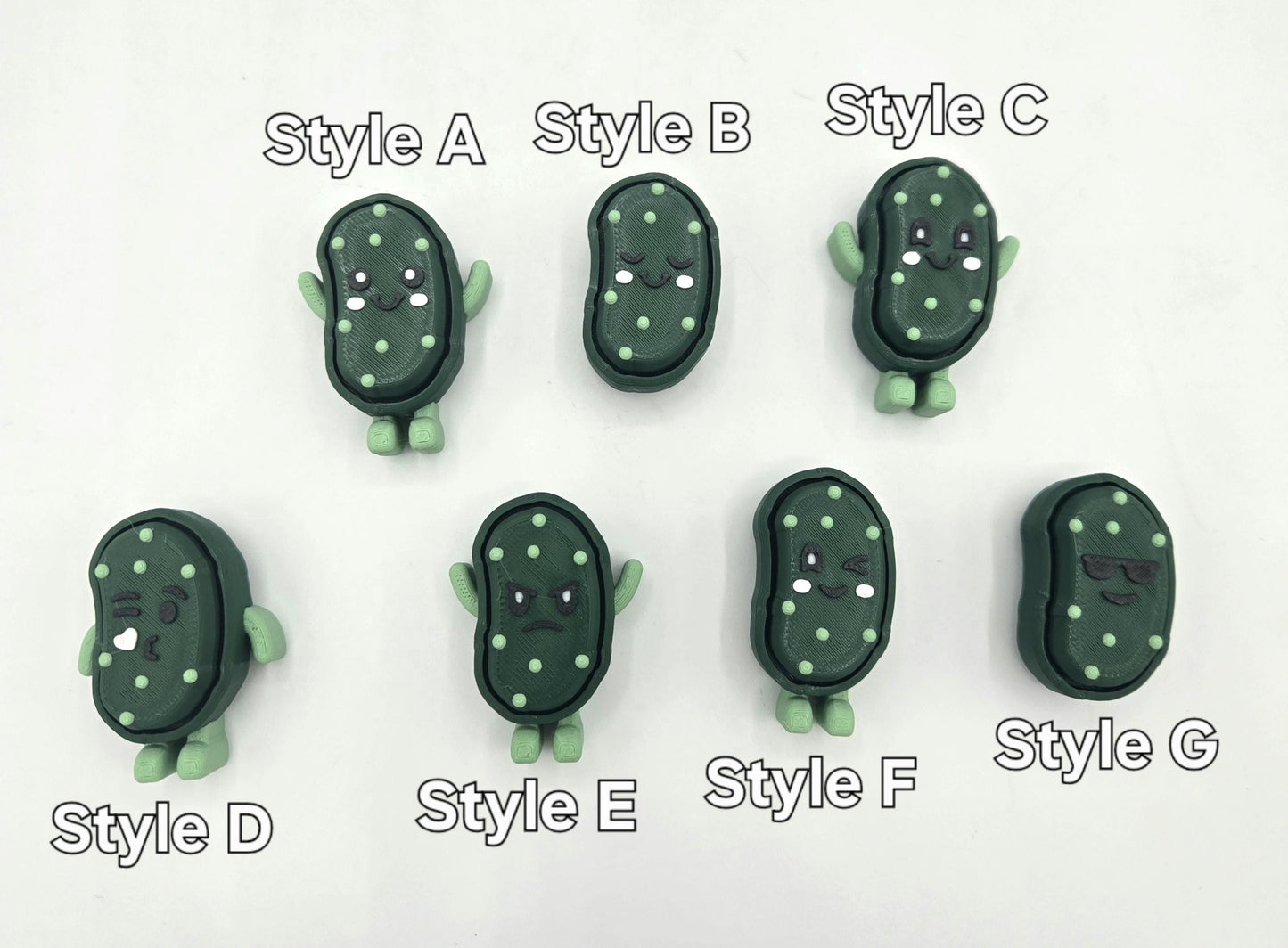 Silly Pickle Mechanical Key Fidget Clickers | 3D Printed