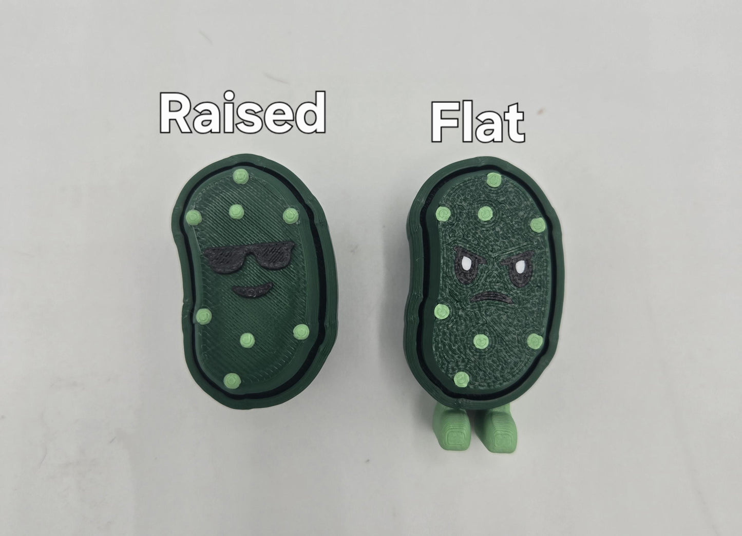 Silly Pickle Mechanical Key Fidget Clickers | 3D Printed