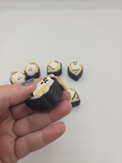 Boo Bees (Ghost Bees) Halloween Mechanical Key Fidget Clickers | 3D Print