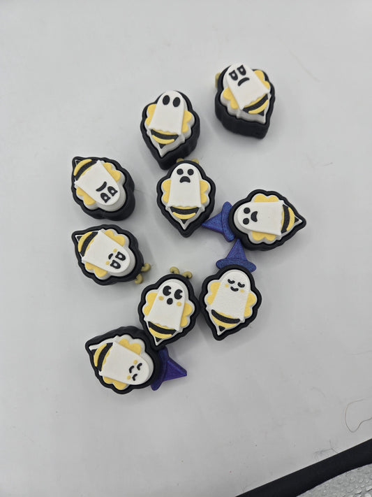 Boo Bees (Ghost Bees) Halloween Mechanical Key Fidget Clickers | 3D Print