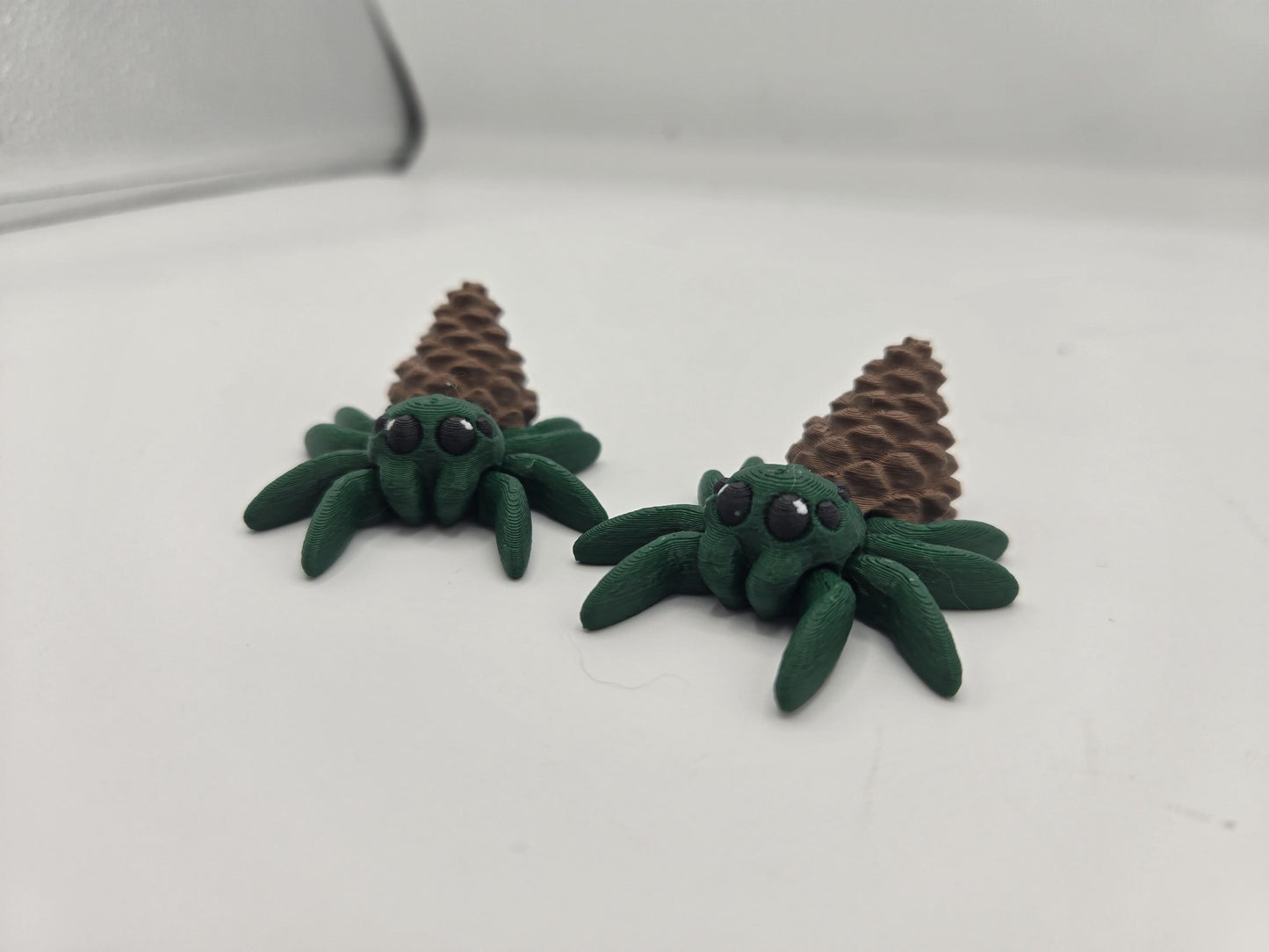 Pinecone Fall-Themed Tiny Articulated Spider | 3D Print