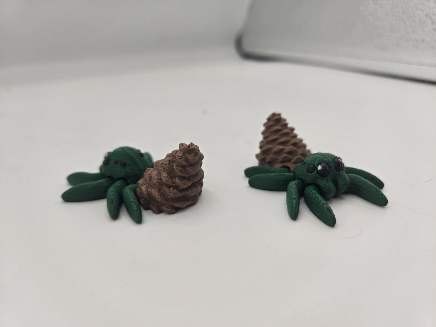 Pinecone Fall-Themed Tiny Articulated Spider | 3D Print